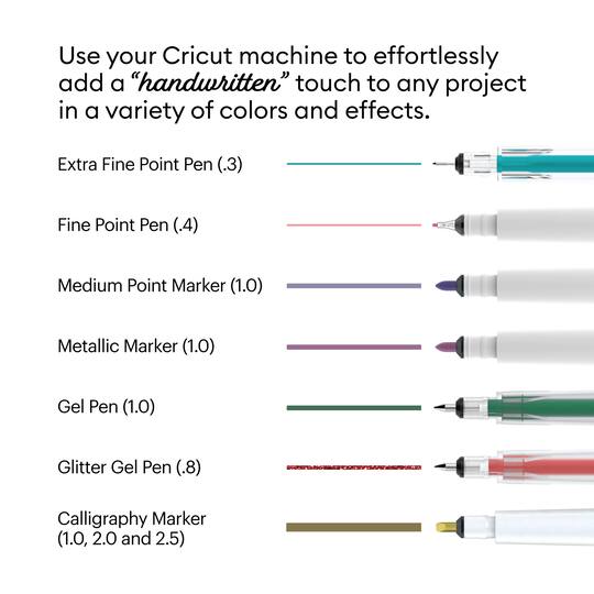 Cricut® Glitter Gel Pen Set, Brights